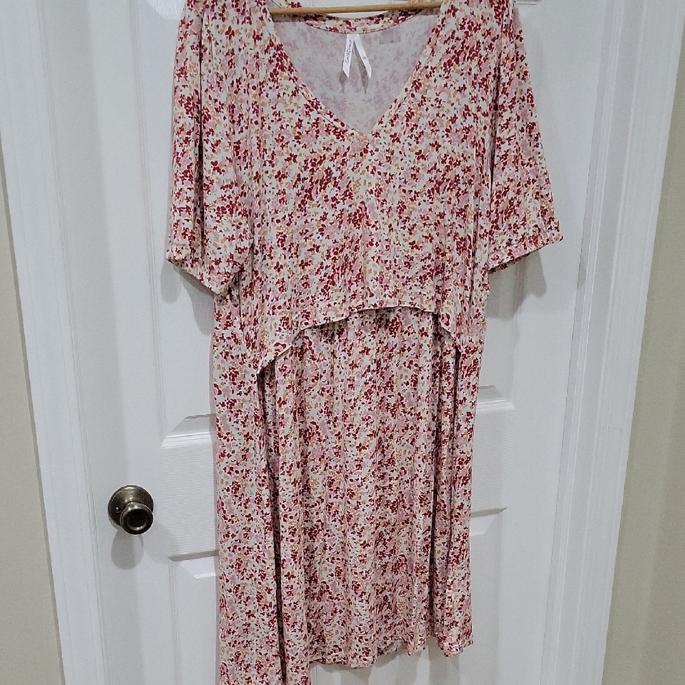 Seraphine Red Floral Dress
